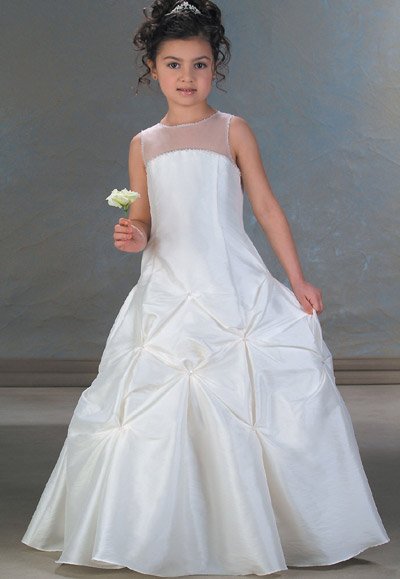 wholesale  many styles satin  brand new flower girl  dress with custom produced 028