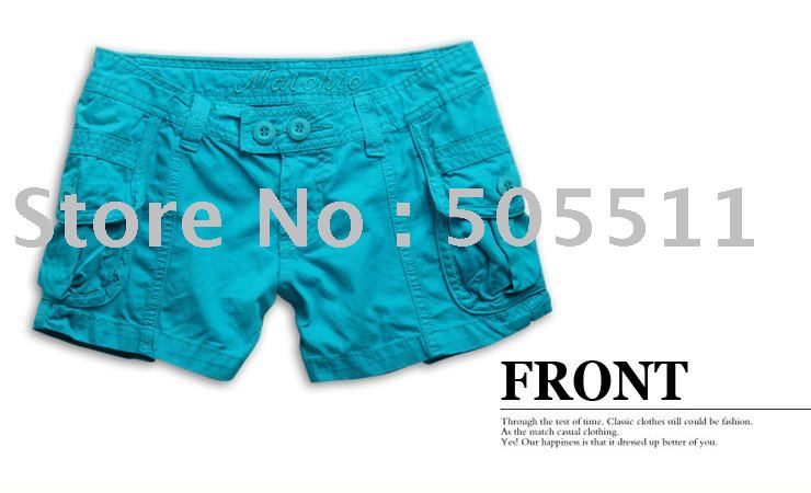 Wholesale matchic 100% cotton women's summer shorts A5026