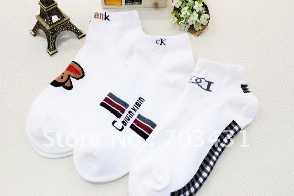 Wholesale men's socks,Cotton breathe Men Sport Ankle Socks,cartoon socks men,purity casual socks,sox,free shipping,ID:A190