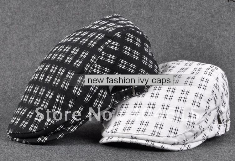 Wholesale & mixed order,women and men fashion flat cotton visor leisure adjustable newsboy caps