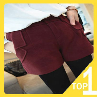 Wholesale New 2012 Casual slim Women's shorts winter warm wool short pants with 4 colors Fast shipping