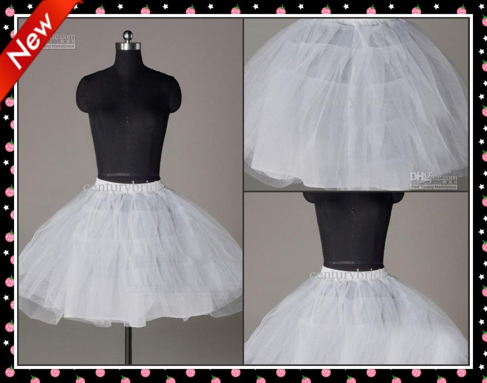 Wholesale - New Arrival 2012 I001 Modern White Short inner Petticoat/Wedding Dress Petticoat