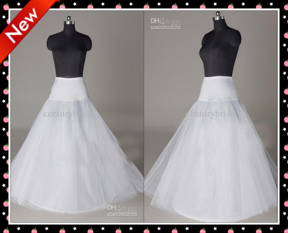 Wholesale - New Arrival 2012 I002 Modern White A-line inner Petticoat/Wedding Dress Petticoat