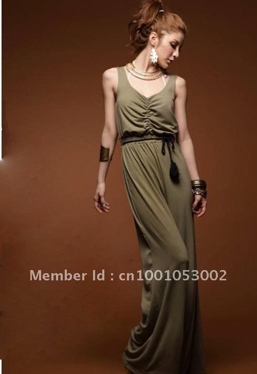 Wholesale - New Arrival!Ladis Fashion Grey Vest Jumpsuits V-Collar