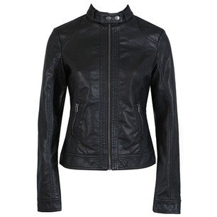 wholesale New Arrival single Pimkie lady washed PU leather motorcycle jacket Slim women short jacket plus size