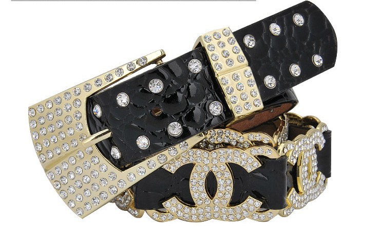 Wholesale New Arrived Best Price Fashion Beautiful Daimond Genuine Leather And Pu Belts for wemen with Free shipping