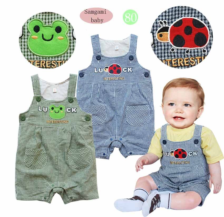 Wholesale- NEW baby Overalls/ Bib pants boy modeling Bib beetle / Frog / vest, pants free shipping