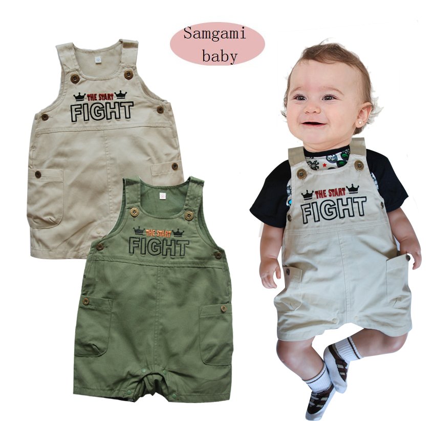 Wholesale- NEW baby Overalls/ Bib pants crown letter romper free shipping