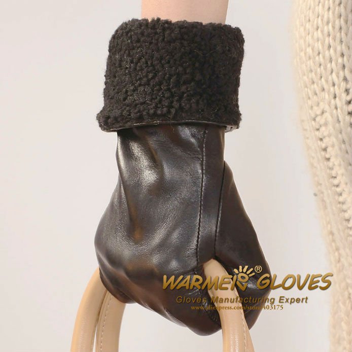 WHOLESALE New Fashion Ladies Leather Warm Gloves, WARMEN L115NC, Free shipping