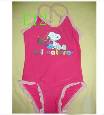 Wholesale - New rose red Swimsuits girl Swimwear Children's swimwear kids beachwear girls suits baby swimming wear CL304