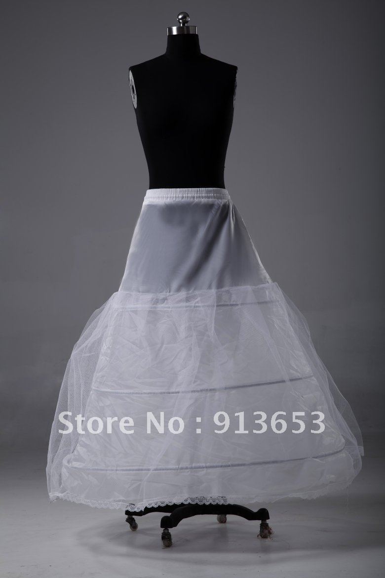 Wholesale - Newest Gorgeous 3-Hoop 1T A-Line Crinoline Petticoat Bridal Accessories Hot Sale!!!
