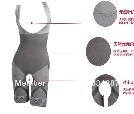 wholesale--one-piece shapers,ladie's body lift shaper,bamboo Fiber slimming suits Pants slimming underwear 100pcs free shipping