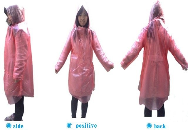 Wholesale one-time raincoat transparent fashion YuPi, the direct selling conjoined twins drifting raincoat tourism outdoor