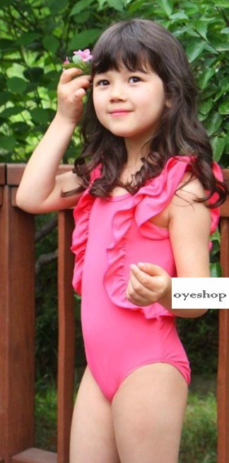 Wholesale Red girls kids swimwear,girl swimsuits+swimwear for toddlers+swimsuit for kids+baby swimsuit with Cap  Size for:1Y-7Y
