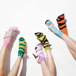 Wholesale retail beautiful candy colors Socks crystal silk socks cute short thin silk stockings multi colors to select