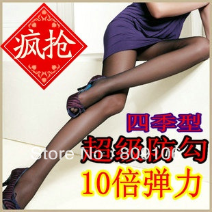 wholesale/retail, free shipping 10 super elastic socks super silk stockings pantyhose rompers   stovepipe