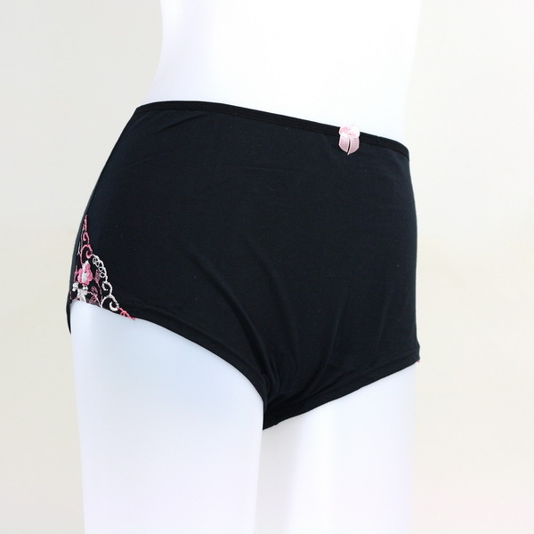 Wholesale &Retail Free shipping Black Lacework Pregnant women Soft Underwear Black Cotton 2XL[900252-UB02XL]