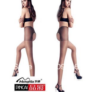 wholesale/retail, free shipping   sexy open file   pantyhose thin stockings two sides