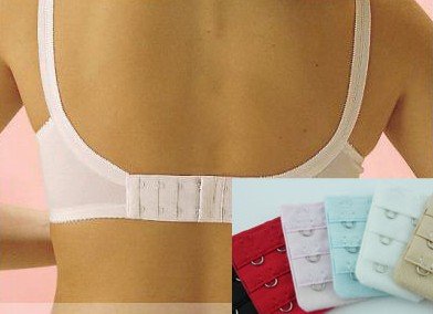 wholesale retail Ladies  2 Hooks Bra Strap Extender hook clip perfect Nude ADJUSTABLE BELT buckle multi color available