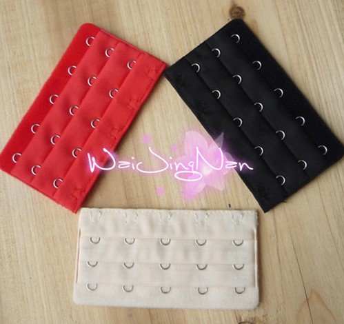 wholesale retail Ladies 5 Hooks Bra Strap Extender hook clip perfect Nude ADJUSTABLE BELT buckle multi color available