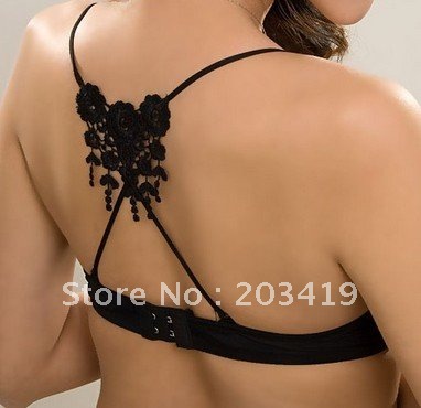 wholesale retail Ladies fashion three flower+tassels Sexy Style ADJUSTABLE BRA BELT SHOULDER STRAP multi color available