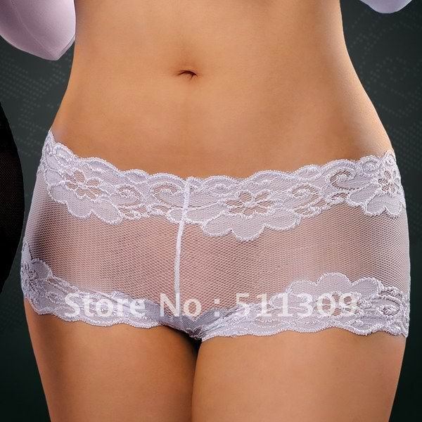 Wholesale&Retail New hot Sexy Black Intimate apparel Lace Underpants 27W+freeshipping