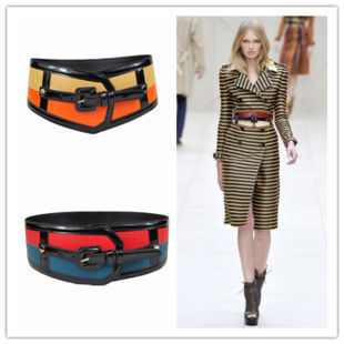 Wholesale & Retail New Style Faux Leather Belt for Women wide cummerbund PJ052 Free Shipping