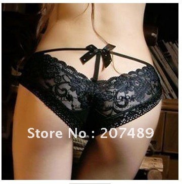 Wholesale retail princess sexy ladies panties butterfly tie with diamond shorts lace temperament and interest briefs