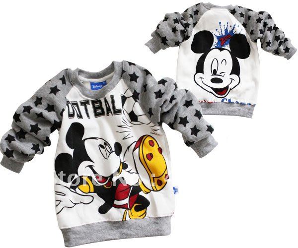 wholesale & retail  Spring Autumn  Boys kids Mickey Mcuse  long sleeve coat & Sweatshirts  children's clothing ad12655889