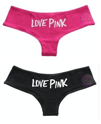 Wholesale/Retail VS Underwear,pink Women Underwear,Ladies Panties/Pink,Free Size,MOQ 12Pcs,Lovely&Sexy!