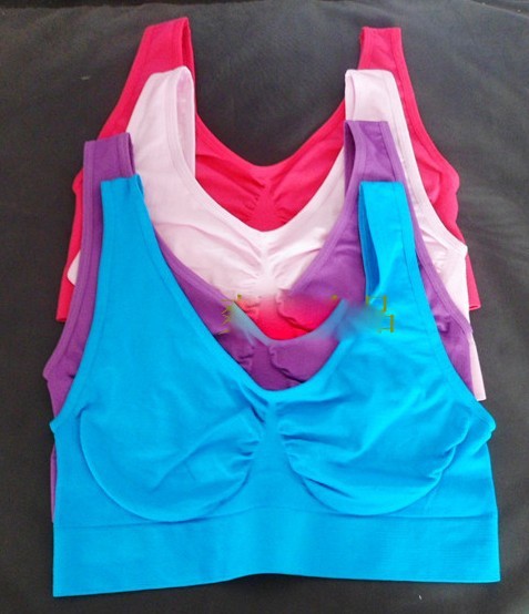 Wholesale - SEAMLESS UNDERWEAR BRA Seamless Bra Holiday Leisure Underwear Vest 6Colors Size:S-XXXL Ahh bra