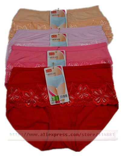 Wholesale Sexy Lingerie Bamboo Fiber Lady Briefs Women Underwear Lady Intimate Wear  MQ803 30pcs/lot Free Shipping
