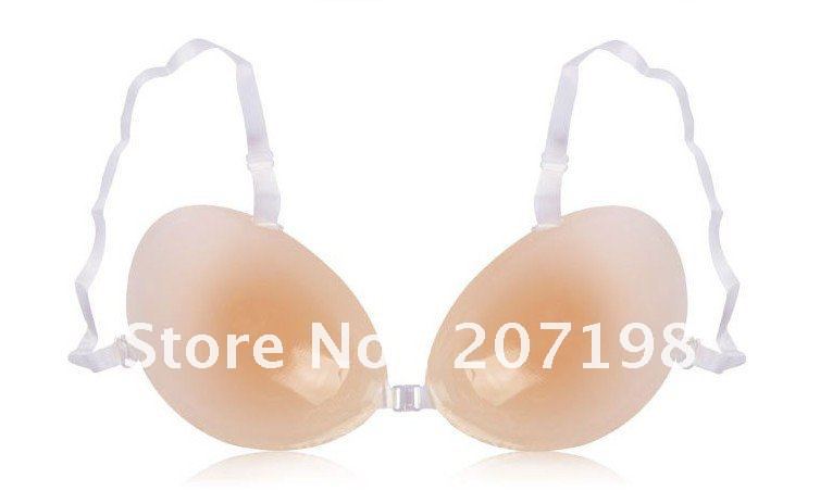 Wholesale - Sexy Silicone invisible bra With transparent straps Reusable, PUSH UP BRA