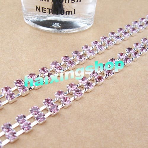 Wholesale - SEXY STUNNING purple RHINESTONE BRA STRAPS 2 ROW Crystal free shipping