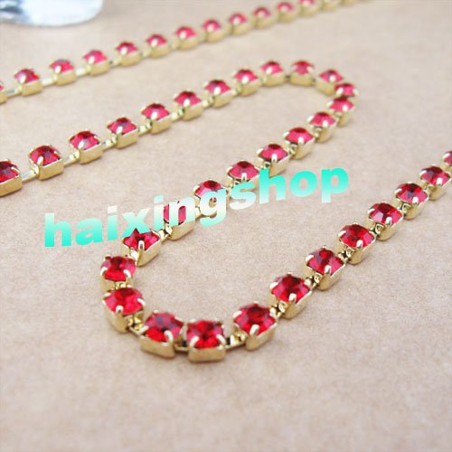 Wholesale - SEXY STUNNING red RHINESTONE BRA STRAPS  Crystal free shipping