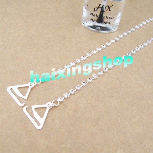 Wholesale - SEXY STUNNING white RHINESTONE BRA STRAPS  Crystal free shipping
