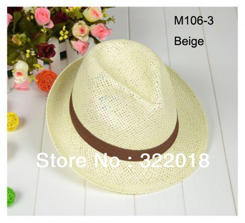 Wholesale Special Fashion NEW Solid Colors Unsiex Straw Fedora Men Straw Hats Women Straw Fedoras Summer Hat Beach Caps Headwear