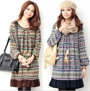 Wholesale Spring maternity dress one-piece dress maternity top spring maternity basic skirt fashion maternity clothing