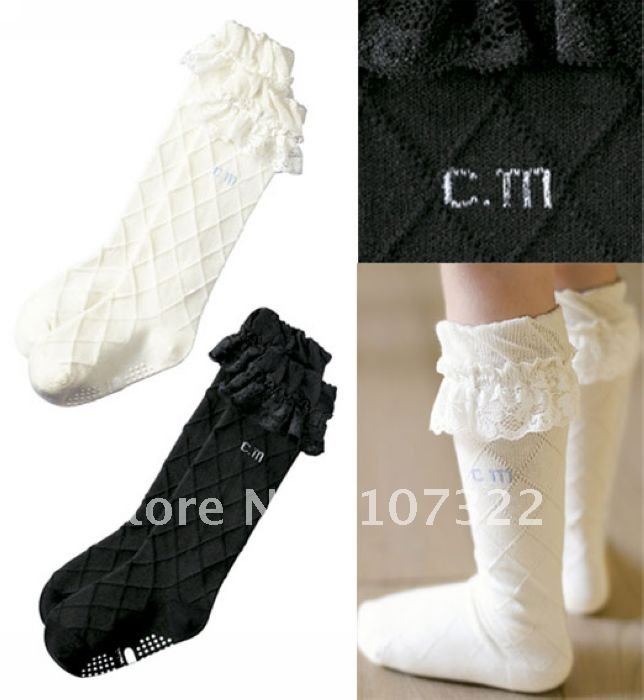Wholesale Summer childrens Baby girls socks stockings cotton kids girl lace hose net socks hosiery fishnet stocking 1-3T 670024