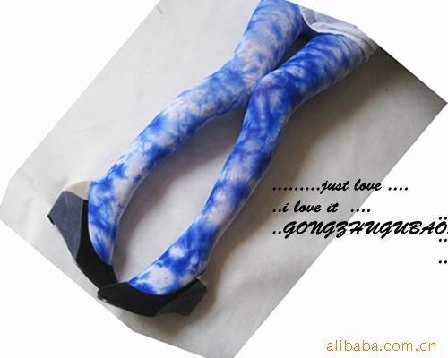 wholesale Tie-dyed  graffiti ink pantyhose freeshipping