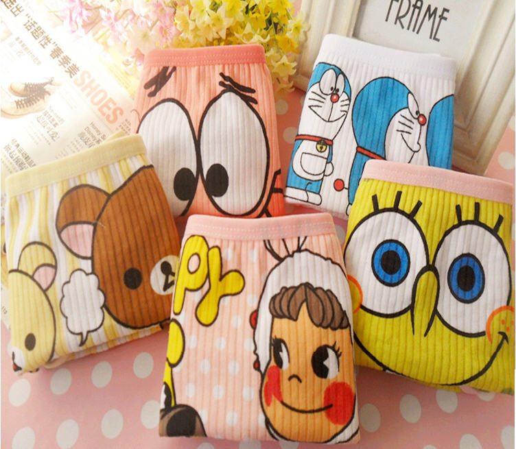 Wholesale trade cartoon cute comfortable underwear waist cotton cotton women underwear