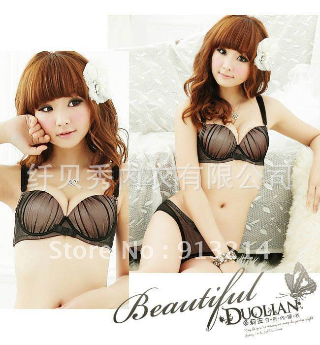 wholesale- Underwear suit Bra & Brief Sets Pure cotton bra sets bra suit push up up free shipping with a little gift