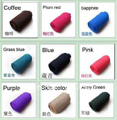 Wholesale Warm stovepipe tights , thicker tights , candy color rendering socks / # 0138
