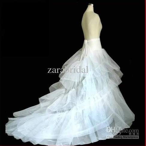 Wholesale - Wedding Bridal Dress Train Crinoline Petticoat Slip tai 1A skirt Wedding Bridal petticoa