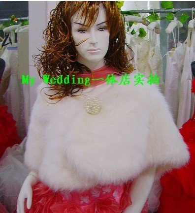 Wholesale wedding events  5pcs/lot Faux Fur wraps white wedding ponchos Pearl fur shawls,Pashmina