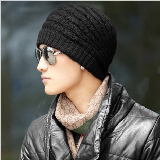 Wholesale winter wool knit cap free shipping trend of men