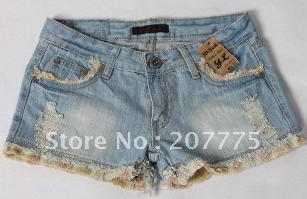 wholesale -women Denim short, women design hem shorts, new arrvial 3023 free shipping