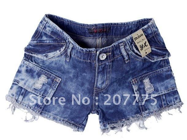 wholesale -women Denim short, women design Tassel hem shorts, new arrvial 3030 free shipping