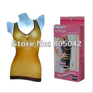 wholesale-Women's Body Slimming Camisole Shaper Underwear Shapewear Vest Japan style with colorful box  10pcs/lot+free shipping