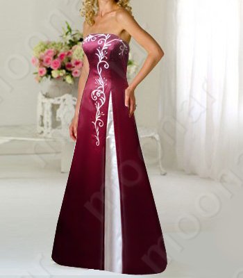 Wholesale Women's Chinese style Tiered Strapless Evening Dresses  LF058